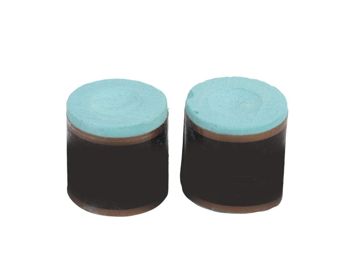 2pcs Giz De Taco De Bilhar Cilindro Adesão Forte Verde Claro Acessório De Bilhar