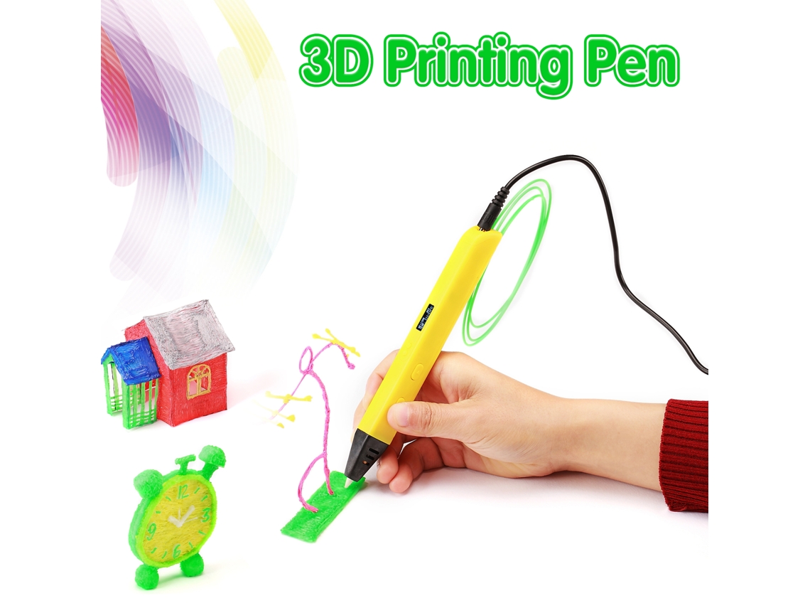 Lápiz 3d Com Filamento 1.75mm Abs Pla Ajuste De Temperatura Presente Para Crianças E Adultos