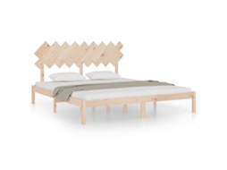 Bed Frame, Bed Frames Vidaxl Marrom Madeira (180 X 200 Cm)