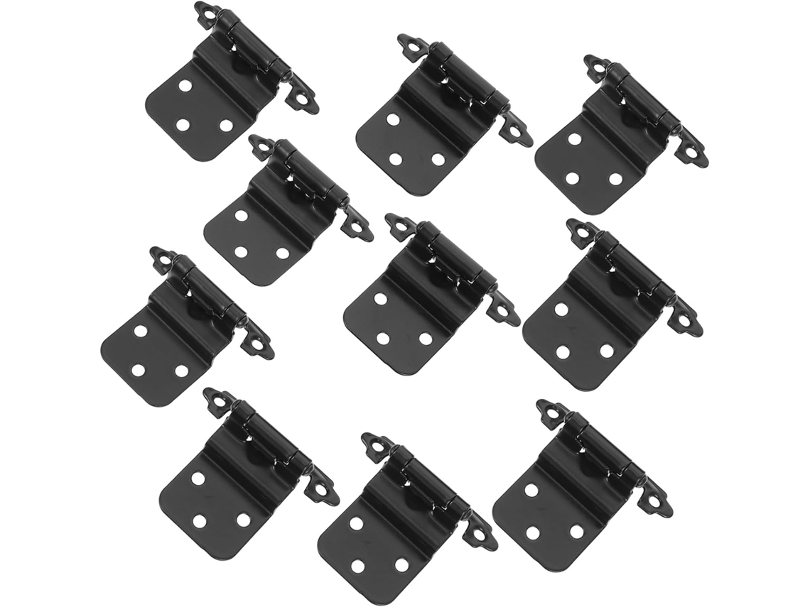 Conjunto De 10 Dobradiças Reforçadas Semi-ocultas Para Armários, Em