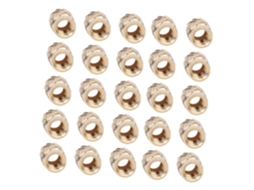 Shineofi 100 Porcas Recartilhadas M3 De Cobre Para Fixadores