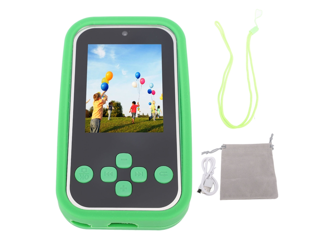 Brinquedo de Telefone Dinossauro com Tela Ips 2.4 Polegadas e Câmeras Hd 48mp para Crianças de 3 a 12 Anos Verde