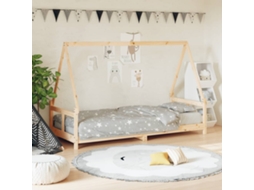 Vidaxl Estrutura De Cama Infantil 80x200 Cm Madeira De Pinho Maciça