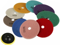 Kit Com 10 Discos De Polimento Diamantados 4 Polegadas Para A Seco E