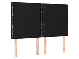 Cabeceira Preta 144x5x118/128 Cm Tecido MAISON EXCLUSIVE