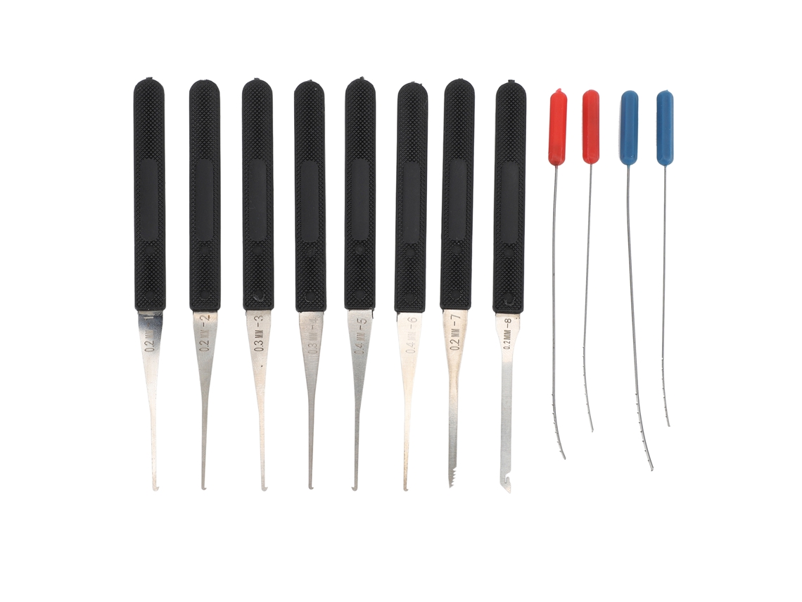 Conjunto De Ferramentas Para Extração De Chaves Quebradas De 12 Peças, 0.2‑0.4mm Para Reparação E Manutenção