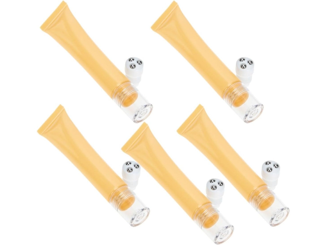 Tubo Contour para óculos recarregáveis em plástico, 20g, portátil e leve, pacote com 5 unidades.