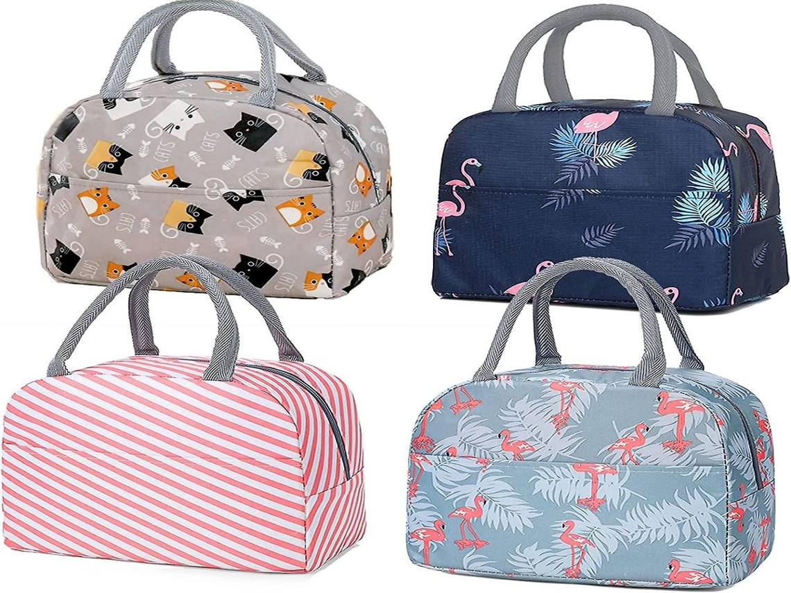 Lurelia Bolsa Térmica Para Almoço, Em Tecido Oxford, Resistente À Água, Reutilizável, Livre De Bpa, Para Escola E Trabalho