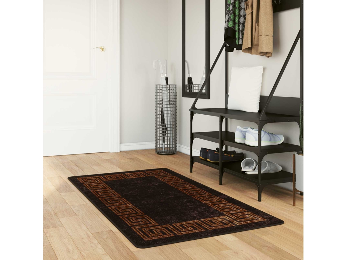 Vidaxl Passadeira Marsa Preto 100 X 150 Cm Poliéster E Pvc