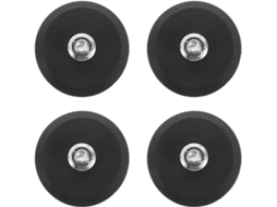 Conjunto De 4 Almofadas Antivibração De Borracha Preta Para Compressor De Ar E