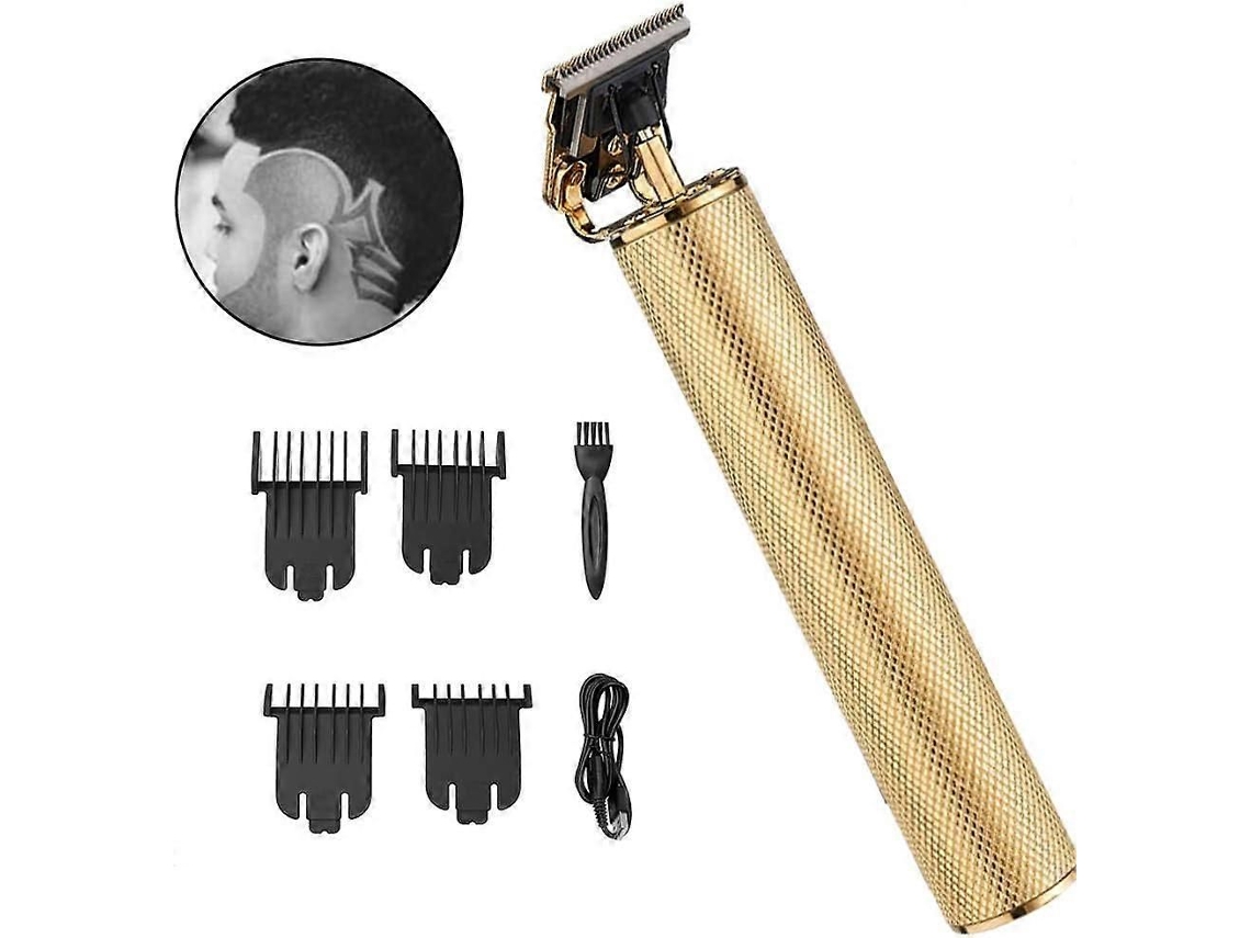 Máquina De Cortar Cabelo Profissional Masculina, Recarregável Via Usb, Sem Fio, Aparador De Cabelo E Barba, Kit De Cuidados Pessoais Com Lâmina E