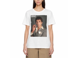 Rockinstone Scarface Movie Smokin White Adult T-shirt Size:l