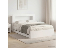 Vidaxl Estrutura de Cama com Armazenamento Branco 150 X 200 Cm