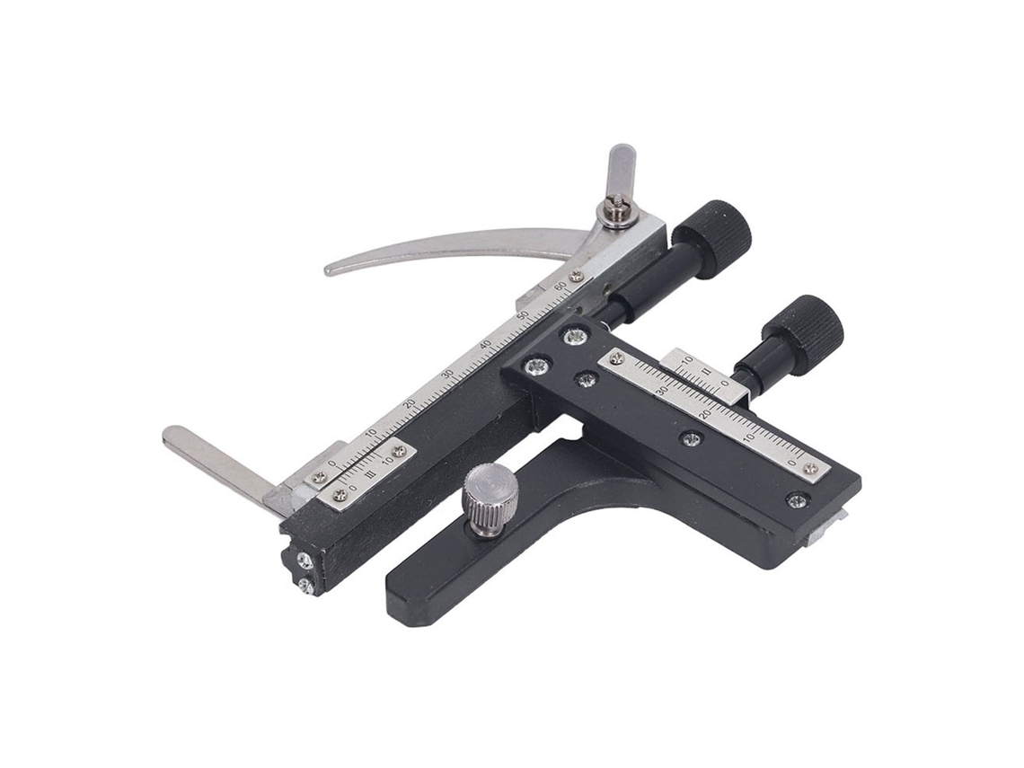 Escala Desplazable Arriba Abajo Izquierda Derecha De Calibre De Microscopio Placa Mecánica De Aluminio Para Microscopio