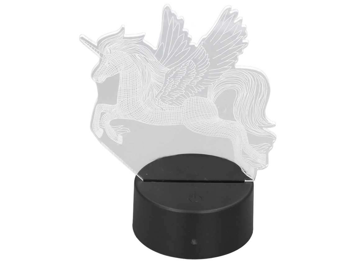 Luz Noturna 3d Led 7 Cores Toque Usb Presente Infantil