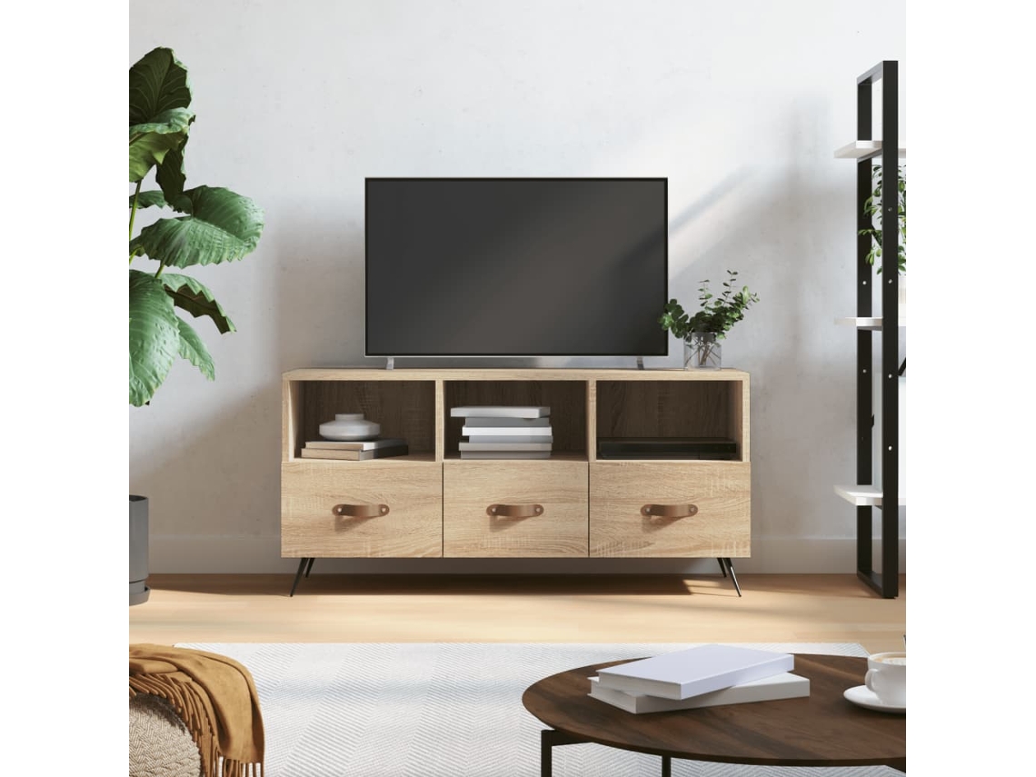 Vidaxl Móvel De Tv 102x36x50 Cm Derivados De Madeira Carvalho Sonoma