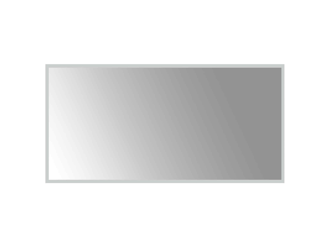 Vidaxl Espelho De Banheiro Led Com Espelho Transparente 100 X 50 Cm