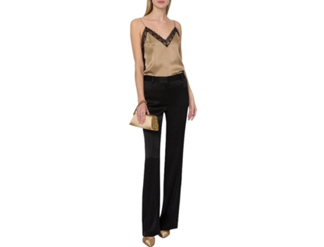 Top De Mulher Alberta Ferretti Canotte Poliéster Dourado (46)