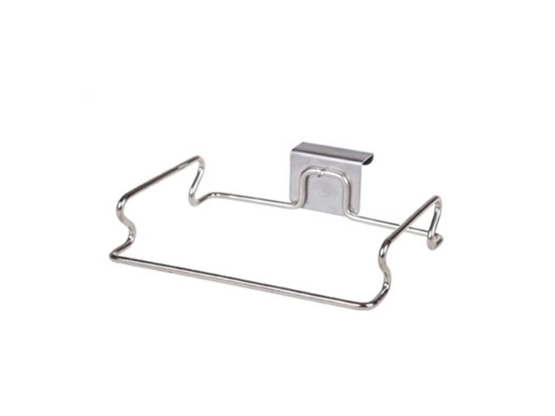 Porta bolsas de lixo de aço inox, para pendurar em portas de armários, com S/MARCA
