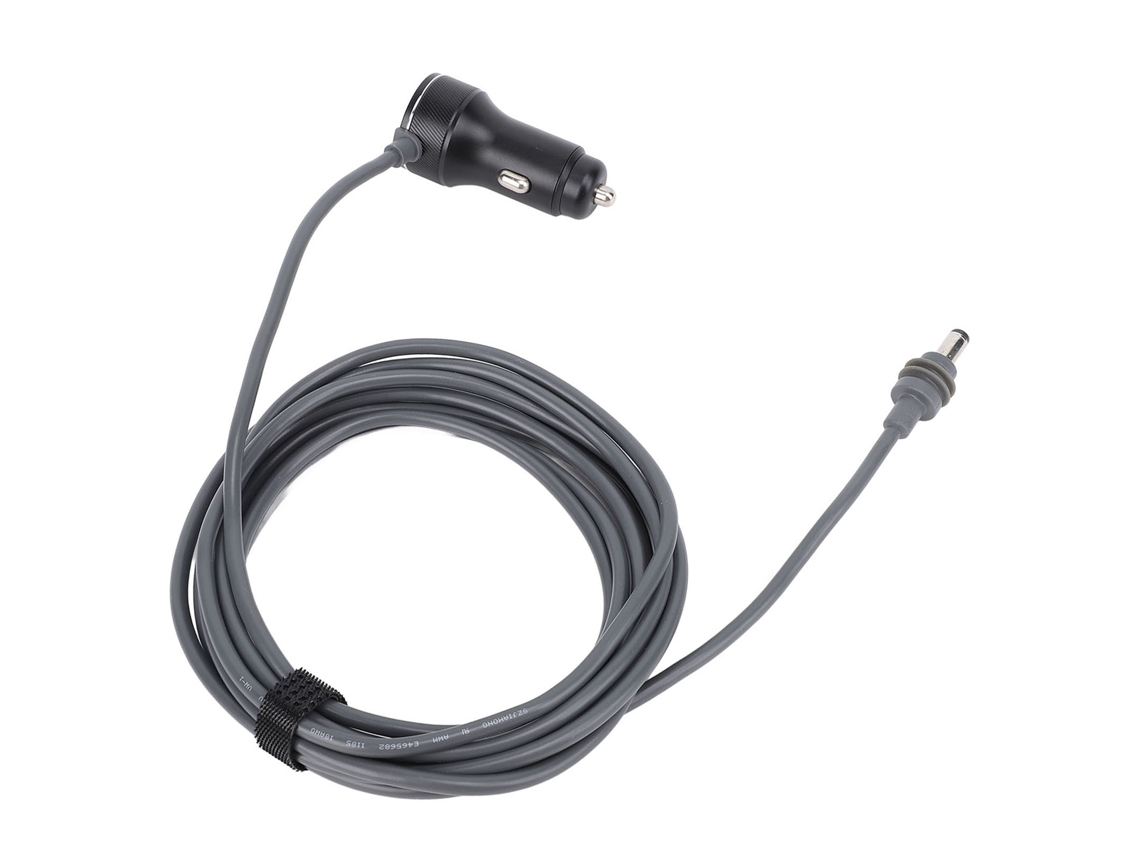 Cabo de Alimentação Dc Satélite para Carro 18awg Ip68 Qc22.5w Pd36w 3m Cinza