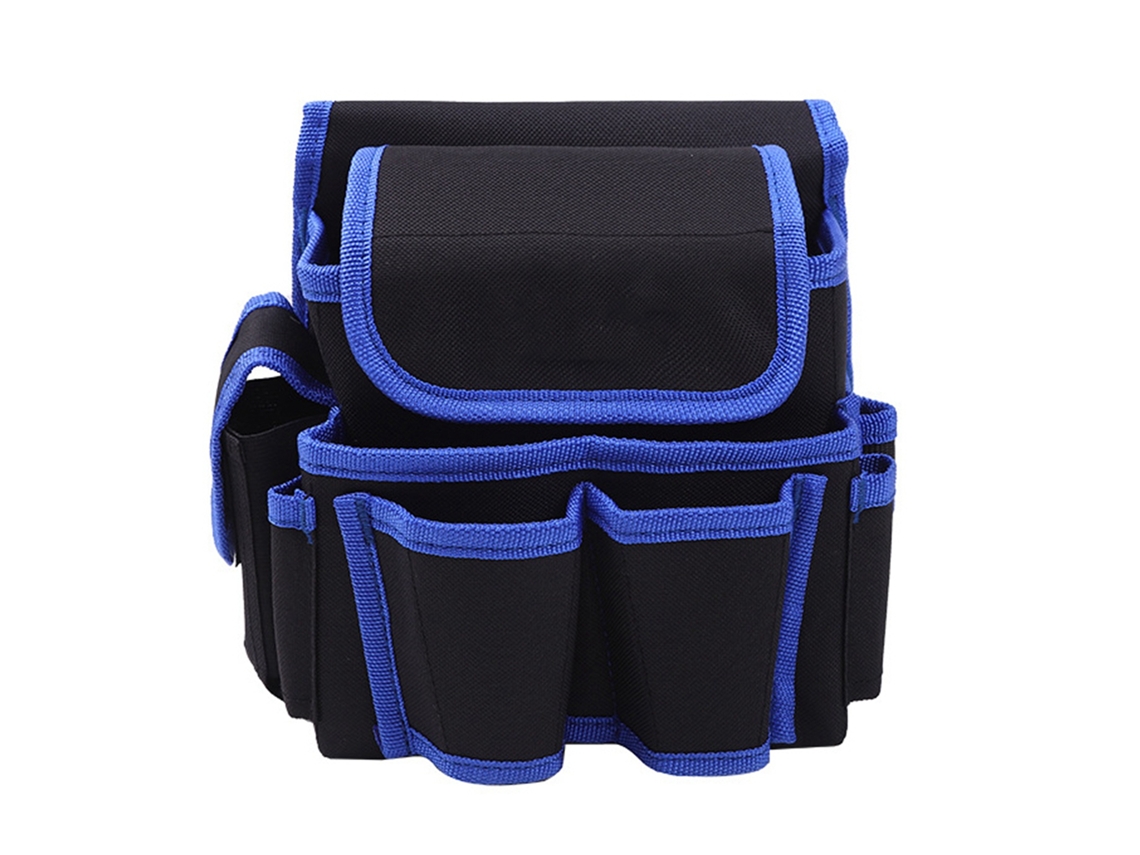 Bolsa De Ferramentas Multifuncional Portátil Oxford Pequeño Organizador De Ferramentas Com Correia Azul L101 23x13x22cm