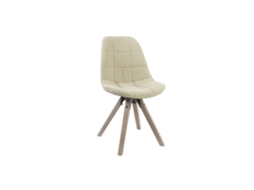 Cadeira em Algodão Poliéster Bege Natural (47x55x85cm) ALEXANDRA HOUSE LIVING