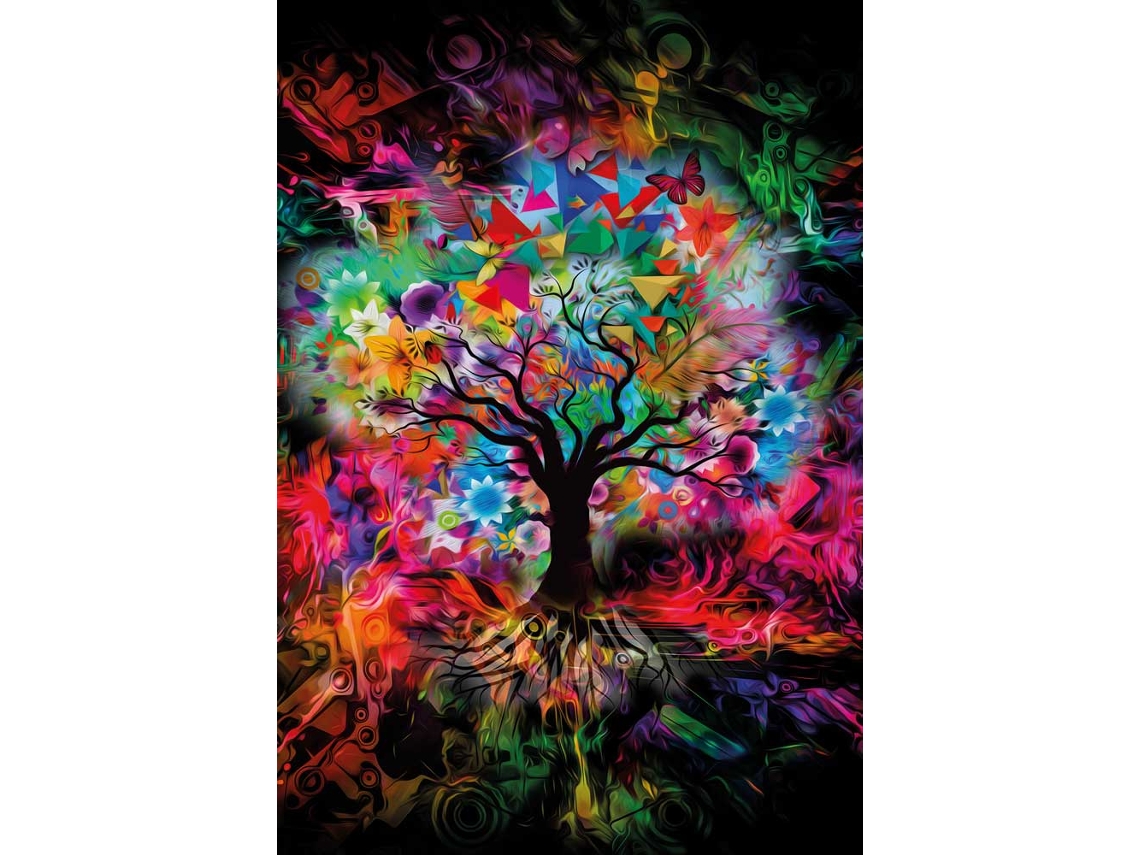 Quebra Cabeça Magnolia Árvore Colorida Brinquedo De Quebra Cabeça De 1000 Peças