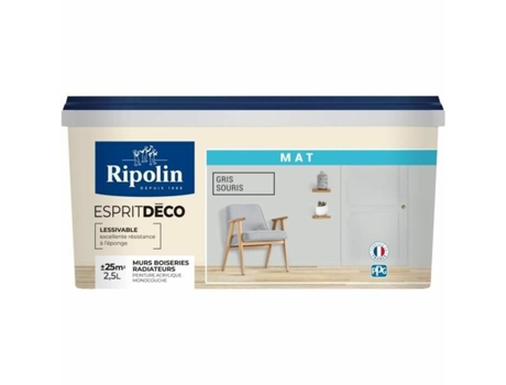 Tinta De Primário Ripolin Cinzento Mate 2,5 L