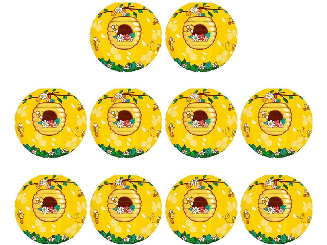 Conjunto De 10 Luzes Redondas Em Formato De Abelha, Para Festas Temáticas, Decoração De Presépios