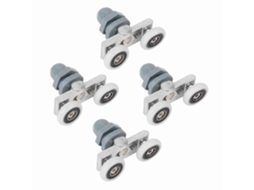 Rodas de Porta Primerox 4pcs, Duráveis, para Banheiro, Porta de Vidro, 25mm