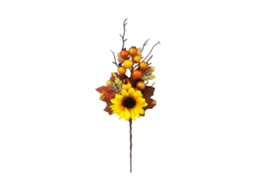 Decoração de Outono LAXISCREED com Folhas de Carvalho, Abóbora e Gregas de Amarelo, 50 Peças