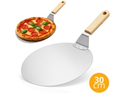 Pizza peel de aço inox de 30cm para forno e churrasco ZYBLSSBB