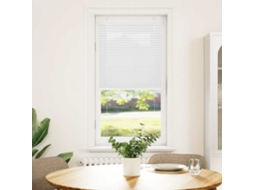 Branco Plissada Cega 60x150 Cm Largura Tecido 59,4 Cm Poliéster MAISON EXCLUSIVE