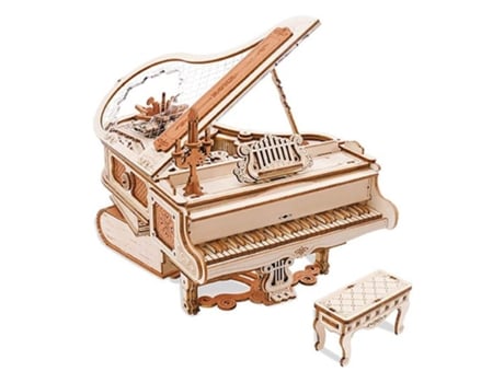 Maqueta De Madera Magic Piano En Tres Dimensiones Rokr Amk81 Robotime Madnesstoysmás De 8 Años