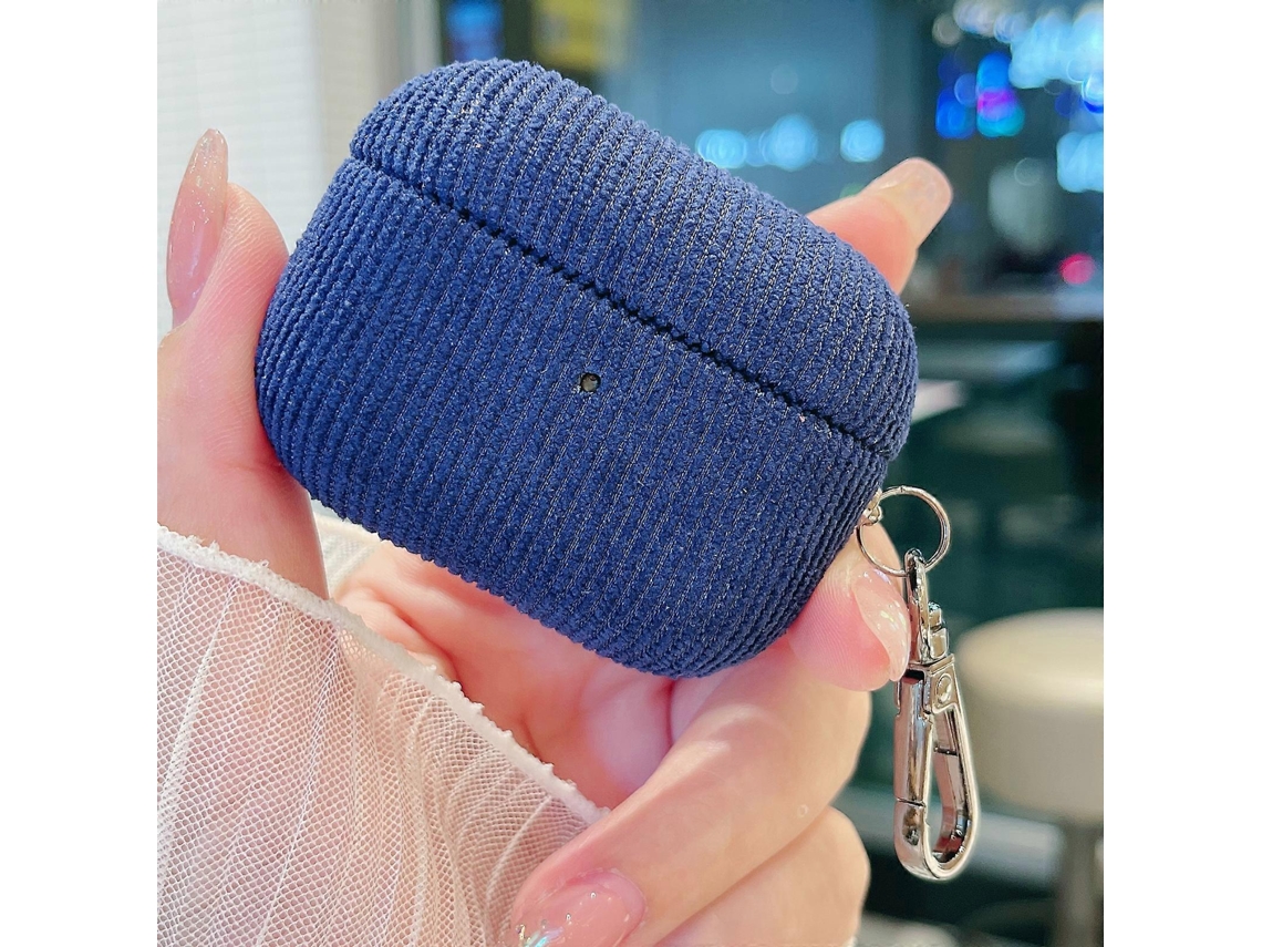 Capa Protetora para Fones de Ouvido com Veludo Estampado Cotelê GIECY