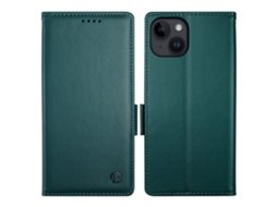 Capa Para Iphone 15 Pele Sintética Magnética Verde