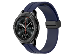Pulseira De Silicone Com Fecho Magnético De Cor Sólida De 22 Mm Para Samsung Gear S3 Frontier