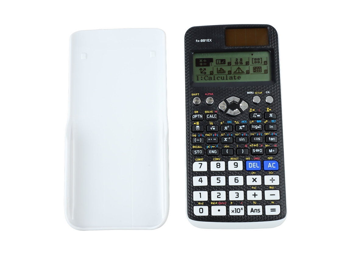 Calculadora Científica com Capa Deslizante, Tela Lcd Hd e Multifuncional para Estudantes do Ensino Médio