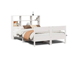 Bookcase Bed, Bookcase Beds Vidaxl Branco Madeira De Pinho (160 X 200 Cm)