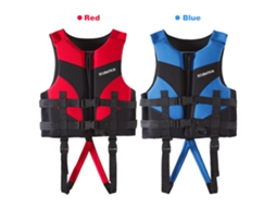Colete de Salvamento Infantil para Natação, Boating, Praia, com Fecho Zíper e Cintos Ajustáveis S/MARCA