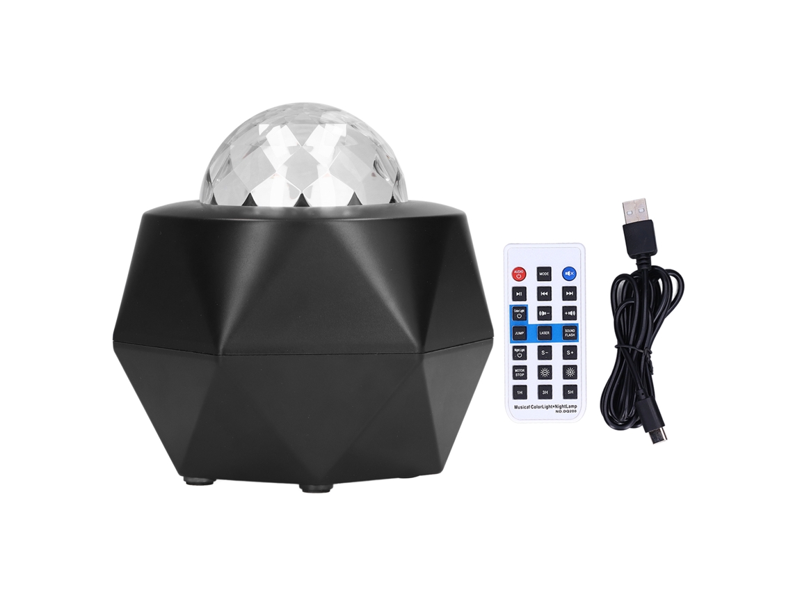 Projetor de Estrelas Luz Noturna Usb com Controle Remoto e Múltiplos Modos para Clarabóia