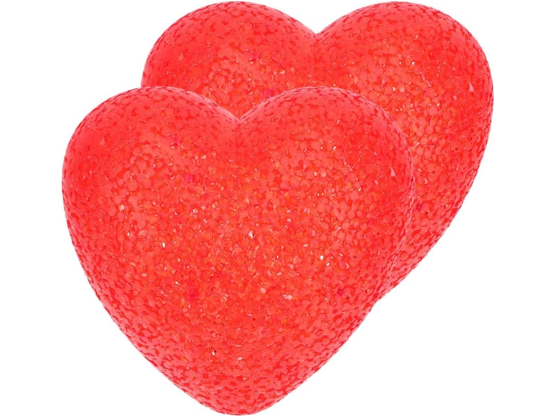 Luminária Noturna Luxshiny Em Formato De Coração Vermelho, 2 Unidades,