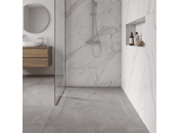 Base de Duche Espatulada MIRLO 100x70 cm cinza com grade