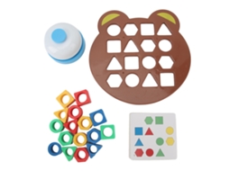 Mali jogo de Correspondência de Formas Geométricas com Sinaleiro Brinquedo Educativo Sensorial para Crianças de 1 8 Anos