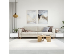 Vidaxl Mesas De Centro 2 Pcs 50x46x35 Cm Derivados De Madeira Branco