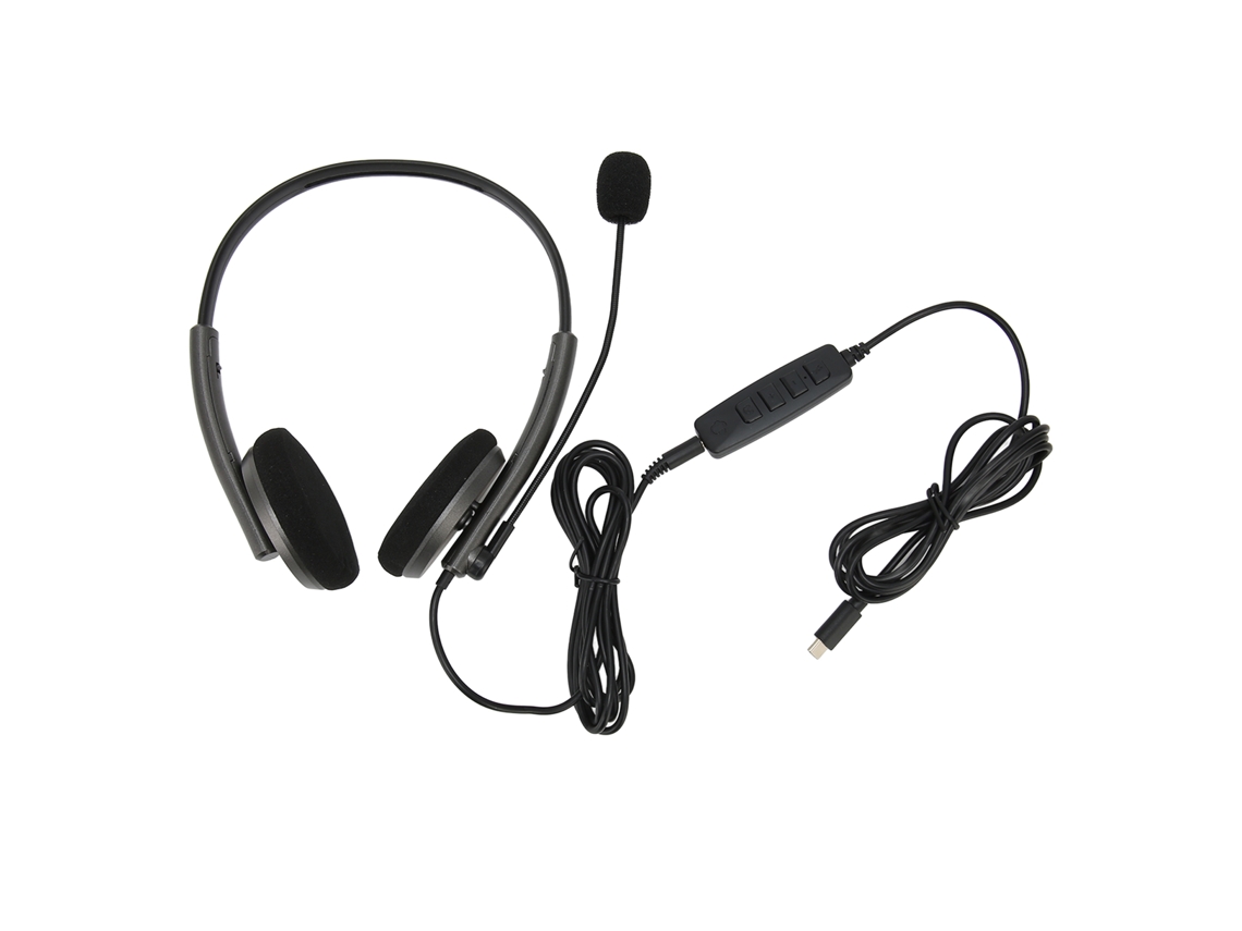 Fones de ouvido LAXISCREED para chamadas com redução de ruído USB-C cinza