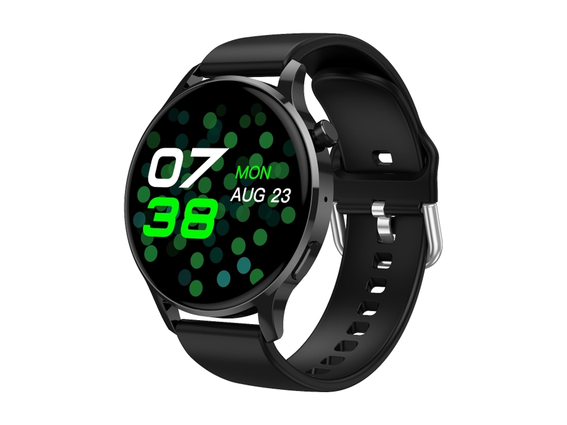 (preto) Smartwatch Com Tela Amoled De 1,3 Polegadas, Carregamento Sem Fio E Nfc