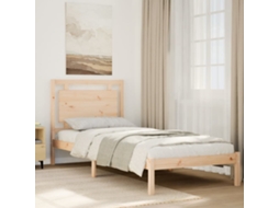 Cama Extra Longa Sem Colchão 100x220 Cm Madeira Maciça