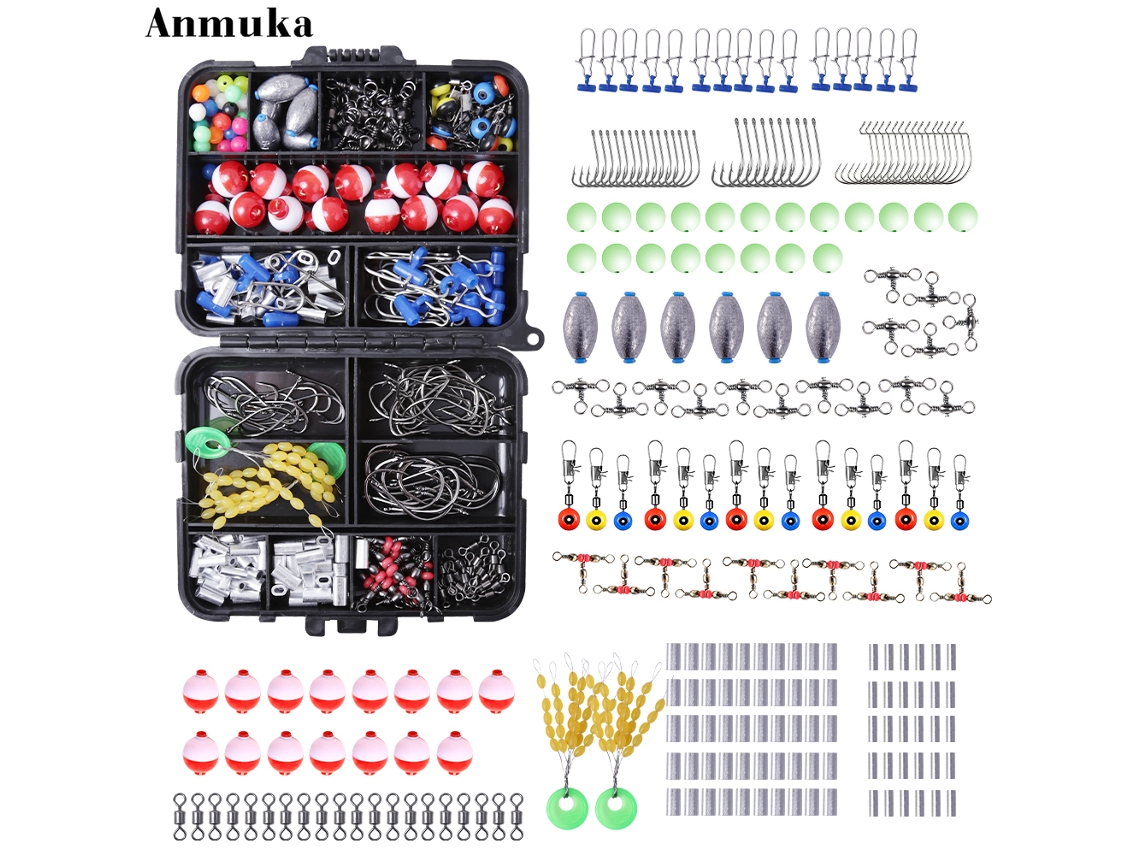 Kit de Acessórios de Pesca 239 Peças com Caixa