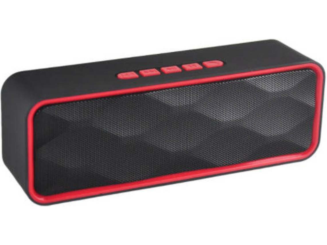 Alto Falante Bluetooth 20w Tws Subwoofer Estéreo 36h Reprodução Ipx7 102pés Microfone Aux Vermelho Yizhood